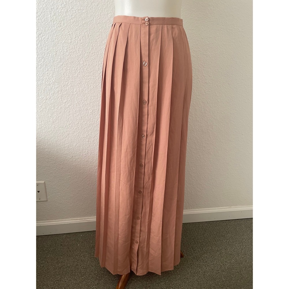 LC Lauren Conrad Maxi Skirt Women 12 Pleated Cottagecore Romantic Flowy
